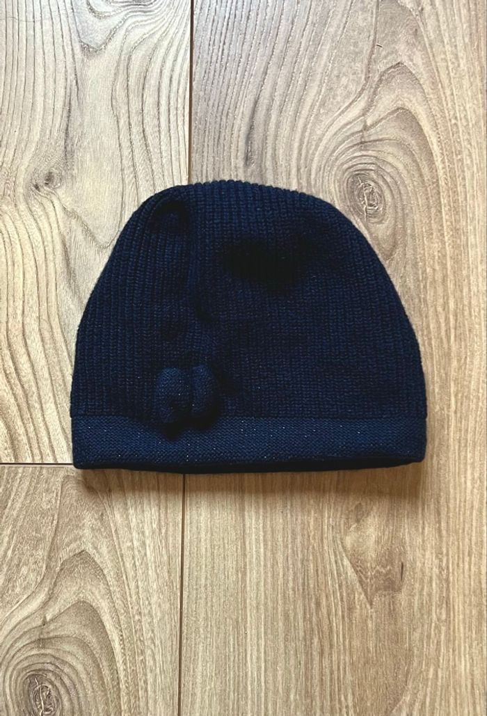 Bonnet bleu avec petit noeud - Jacadi - photo numéro 6