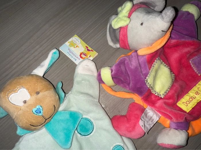 Lot de 2 Doudou marionnette doudou et compagnie - photo numéro 2
