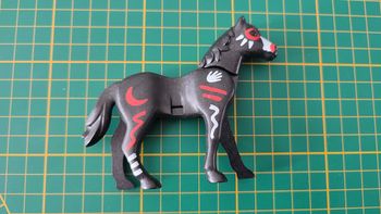 Cheval animal pied gauche en avant référence 30 62 6243 pièce détachée Playmobil #B85