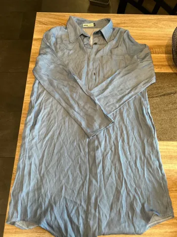 Robe bleue effet jeans courte