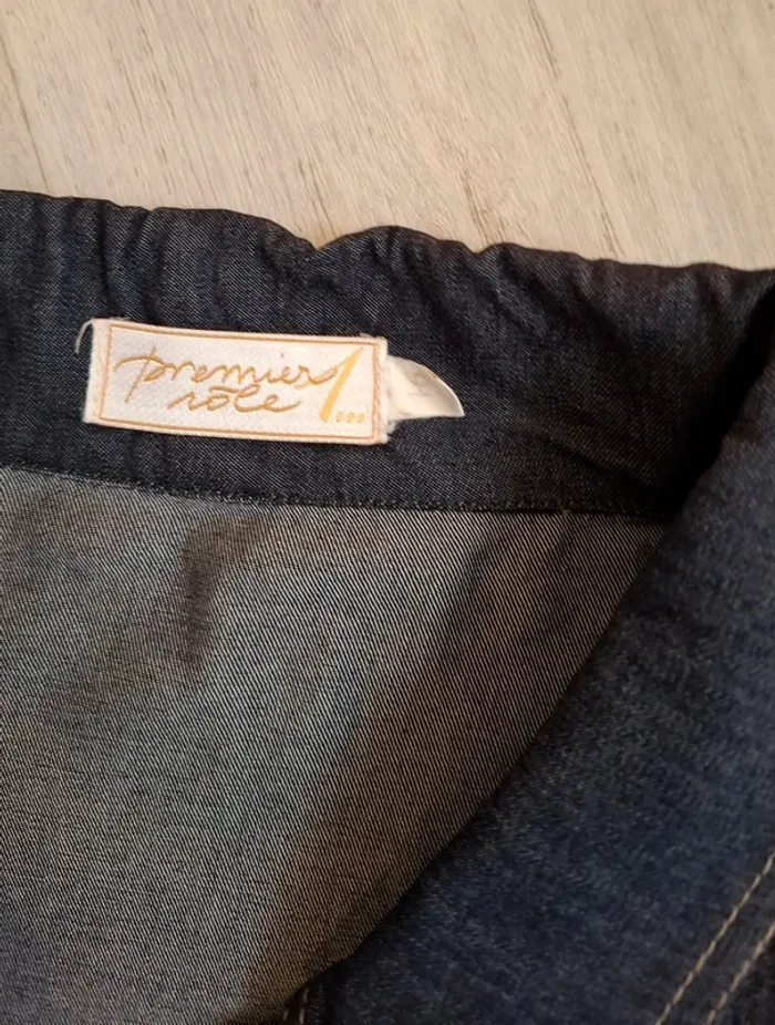 Veste légère en jean 2% d élasthanne - photo numéro 4