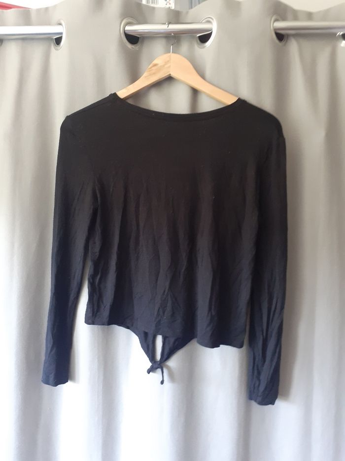 Tee shirt fille noir - photo numéro 2