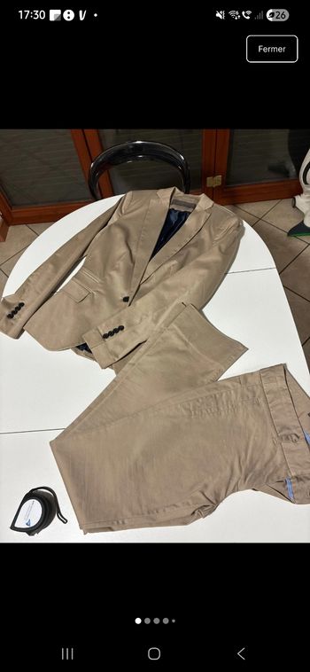 Costume Zara Beige Homme