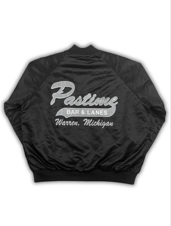 Veste satin vintage Pastime Lanes Hartwell Made in USA – Taille XL (équivalent)