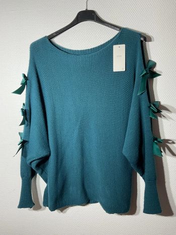 Pull à noeuds femme taille unique (38-42)- just me - neuf avec étiquette