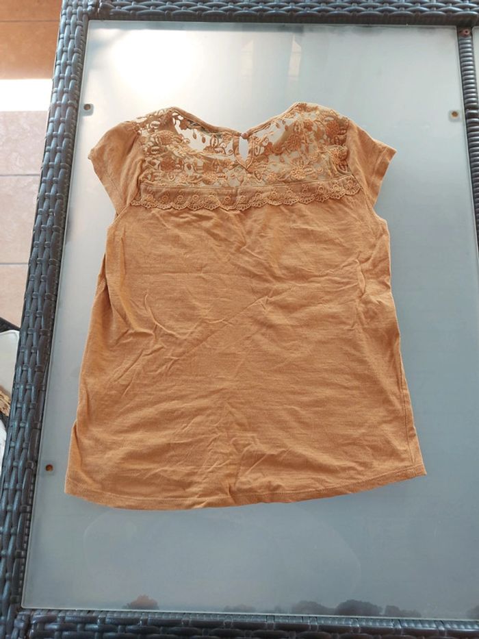 Haut KIABI Camel Taille S très bon état - photo numéro 3