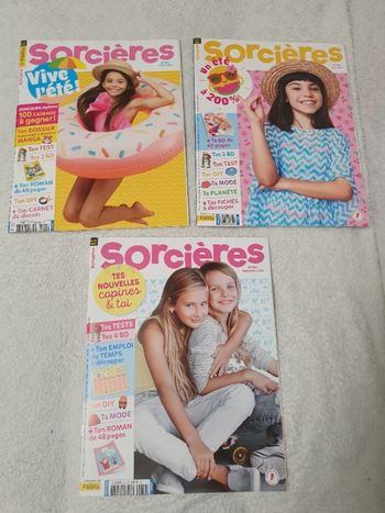 Lot de 3 magazines Sorcières 3eme trimestre 2023 neuf