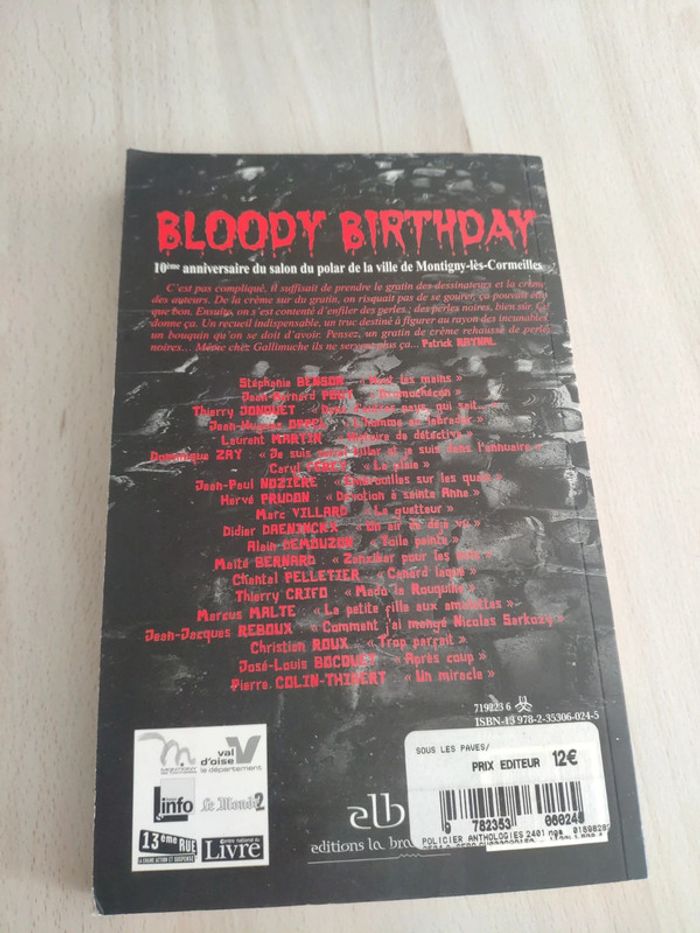 Livre recueil de nouvelles noires polar Benson Jonquet Noziere Daeninckx Crifo Roux Malte - photo numéro 2