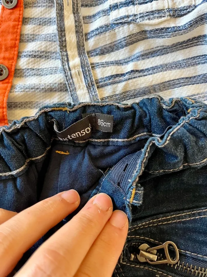 Ensemble jean chemise 2 ans - photo numéro 2