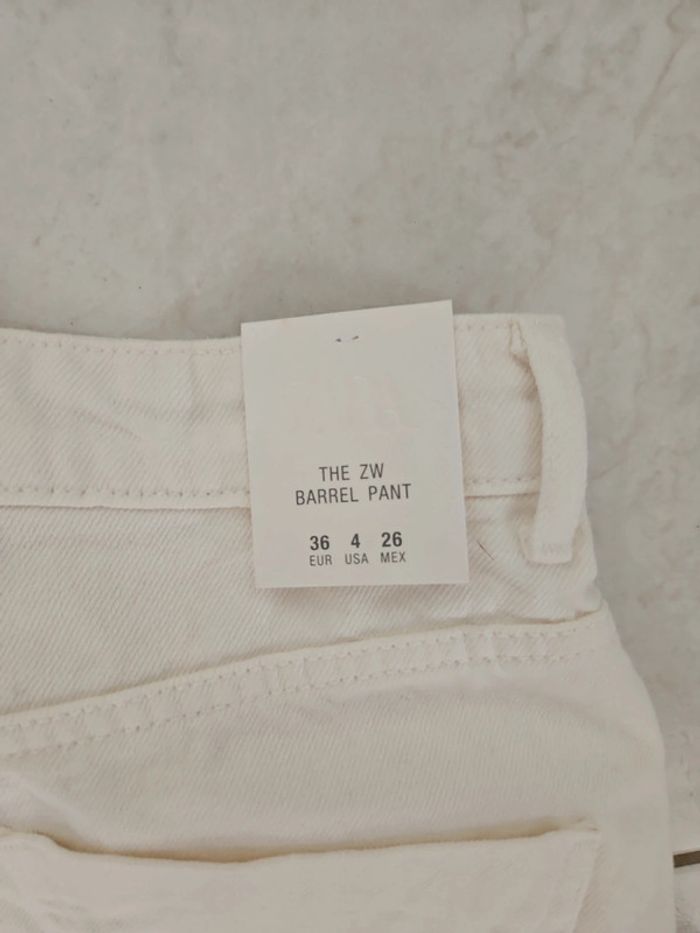 Jean femme blanc zara The ZW taille 36 Neuf cont5 - photo numéro 10