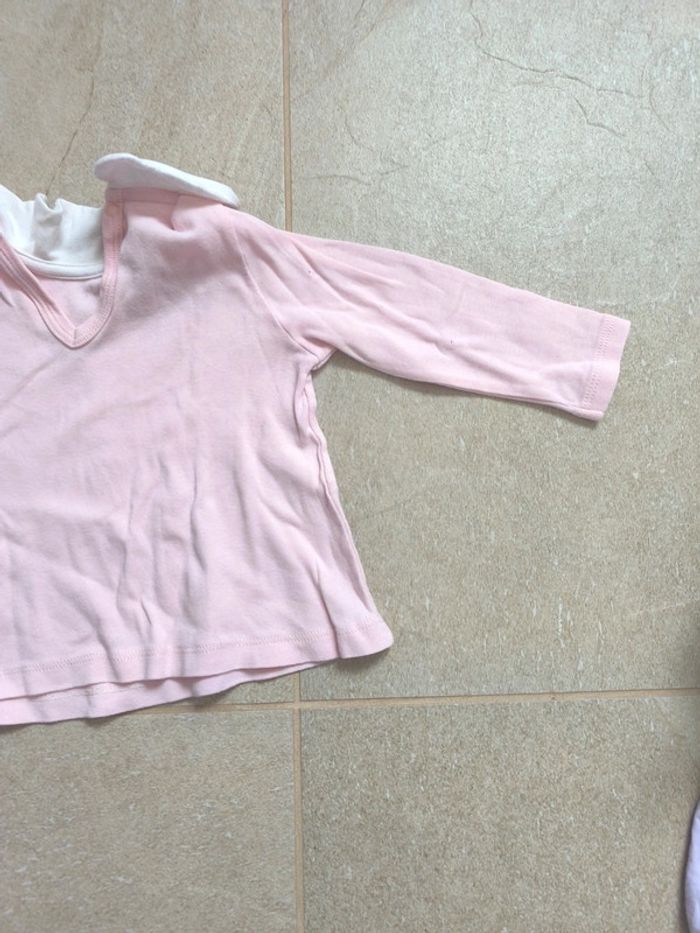 Blouse rose Petit Bateau 12 mois - photo numéro 7