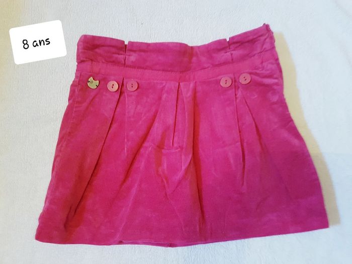 Jupe velour okaïdi 8 ans