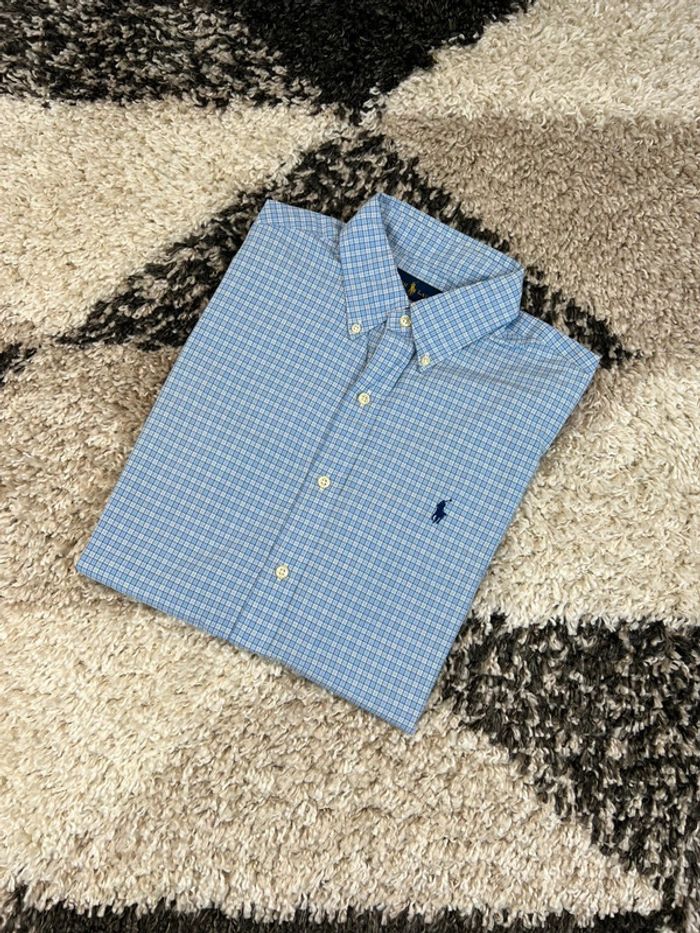 Chemise Ralph Lauren bleu à carreaux taille M style old money