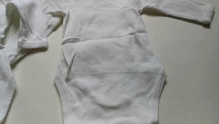 Lot de 2 bodies blanc ML 1 mois 54 cm Petit Bateau - photo numéro 5