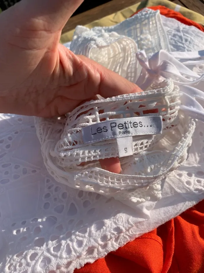 Robe broderie anglaise Les Petites blanche taille 36 S - photo numéro 16