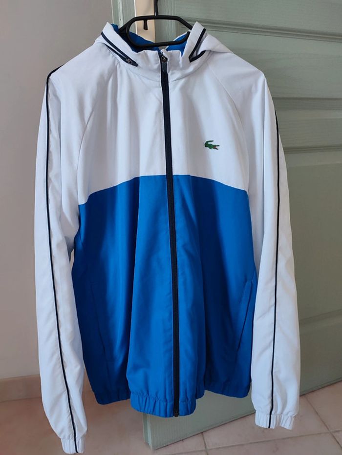 Ensemble de survêtement Tennis Lacoste SPORT bicolore à capuche - photo numéro 3