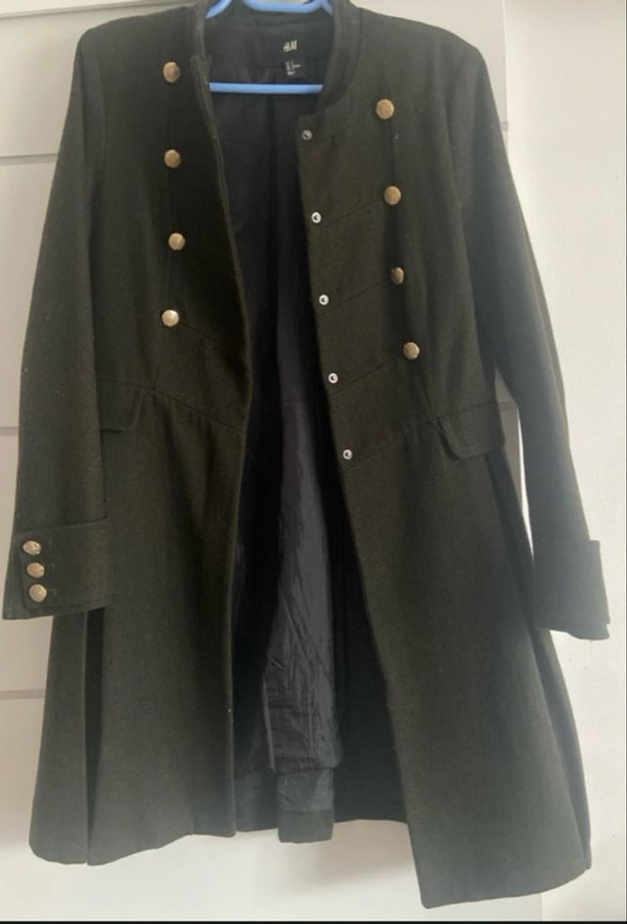 Manteau kaki H&M - photo numéro 2