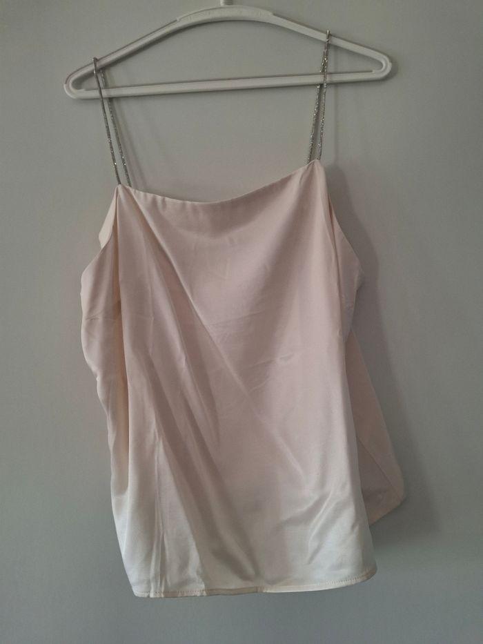 Gilets manche longue +top satin bretelles briante - photo numéro 4