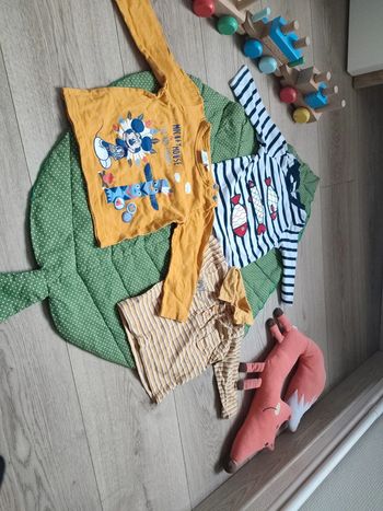 3 teeshirt manches longues 6 mois