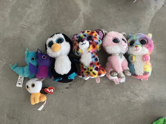 Lot de 7 Peluches Ty