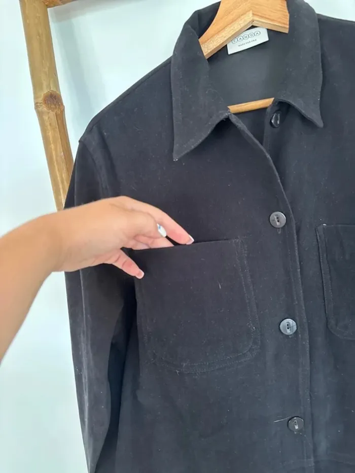 Sur chemise noire en Daim C&A taille 42/XL - photo numéro 4