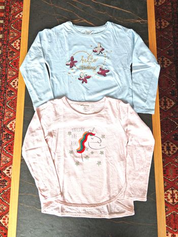Lot de 2 t-shirts rose et bleu Orchestra 8 ans 