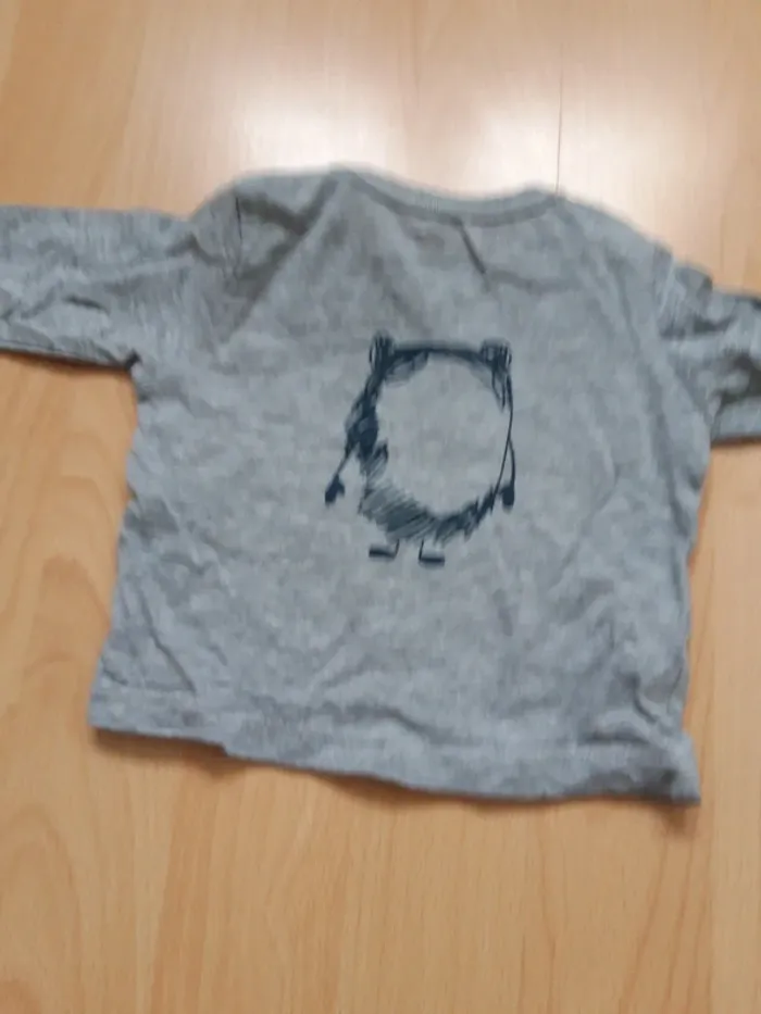 Tee-shirt manches longues 1 mois - photo numéro 4