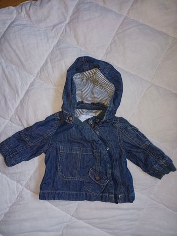 Veste capuche jean Vertbaudet