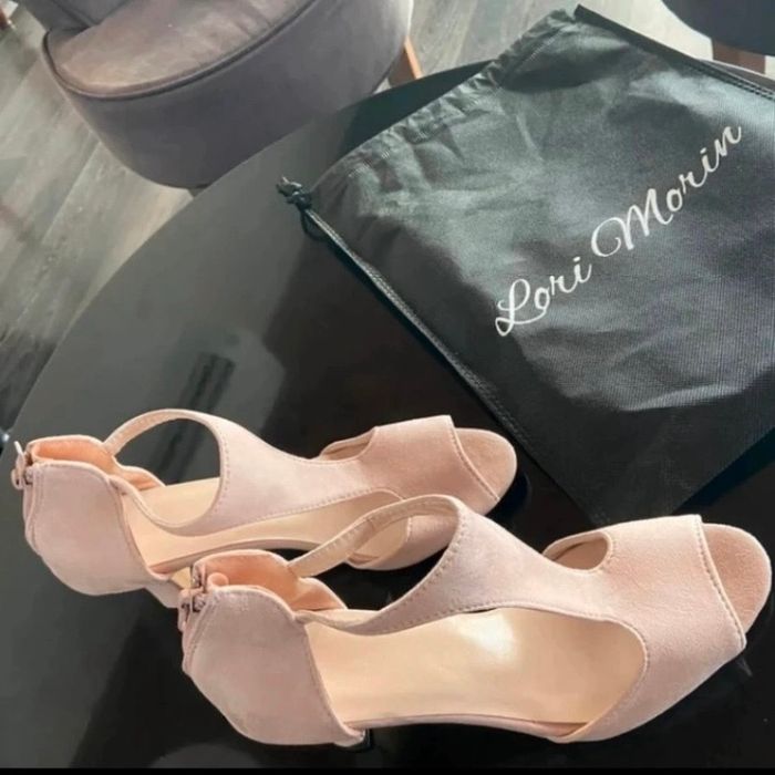 Chaussures de danse 5cm 35 rose neuves