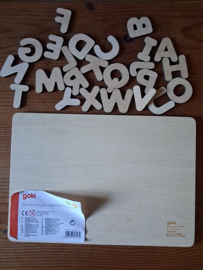 Jeu en bois Alphabet - Goki - photo numéro 4