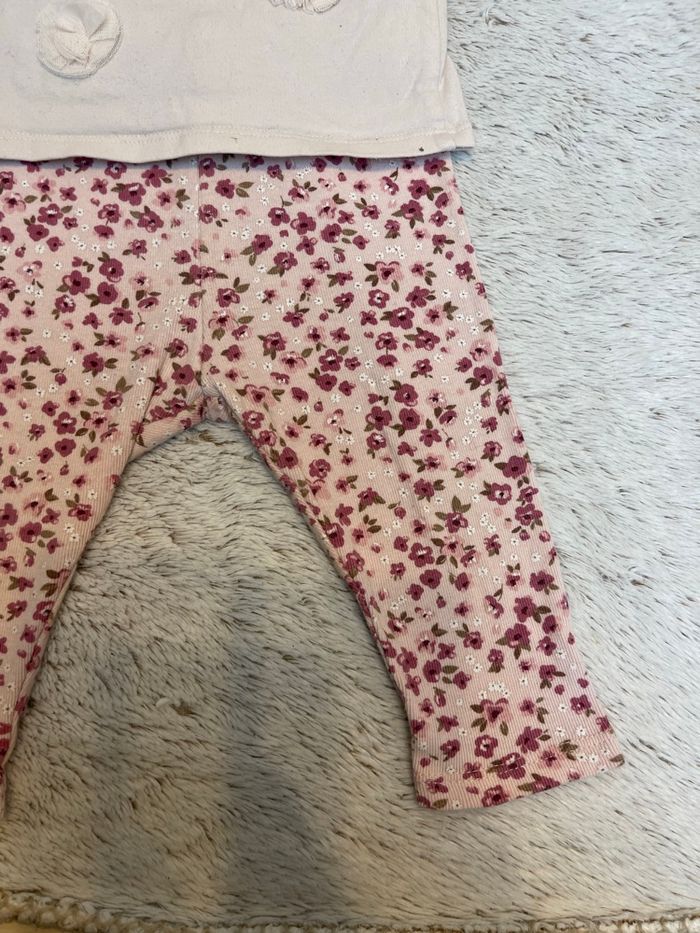 Ensemble legging fleuris et sous pull rose - Kiabi - photo numéro 3
