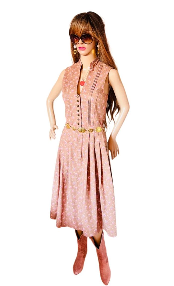 💐Magnifique robe vintage autrichienne cottagecore fairycore Distler floral dress💐 - photo numéro 9