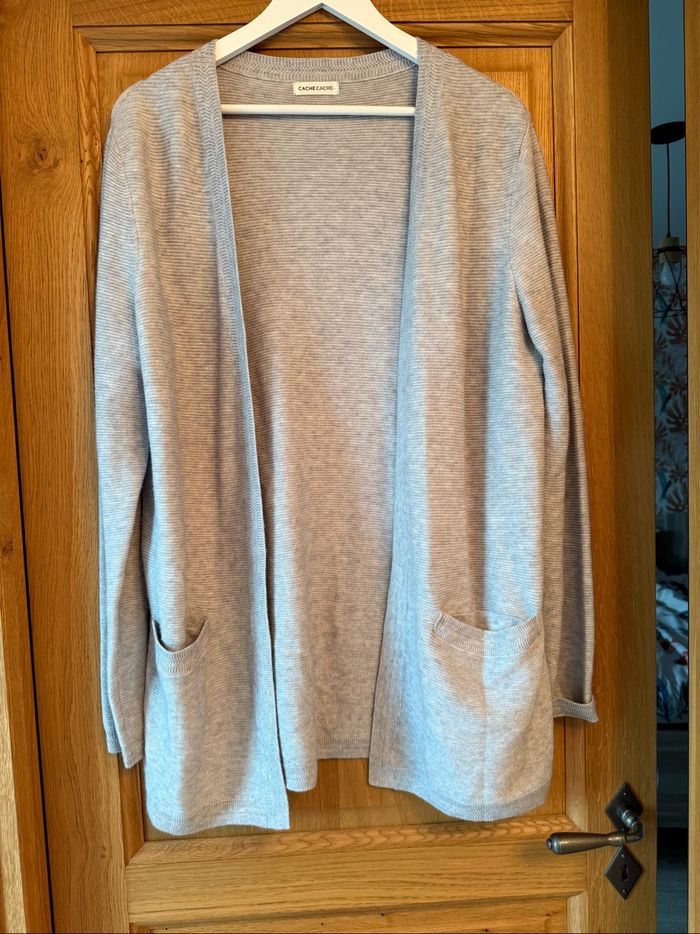Gilet cache-cache taille L gris