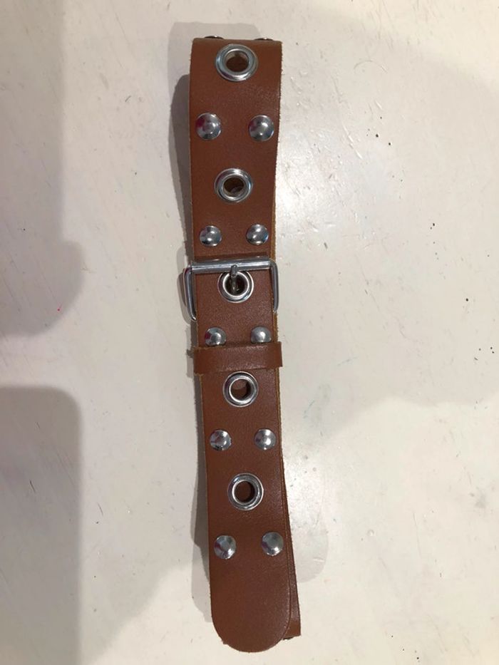 Ceinture cuir taille 30/75 Croûte de cuir  Made in