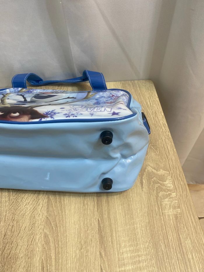 Grand sac de sport/voyage Olaf Reine des Neiges bleu 40x25x15 cm neuf - n56j - photo numéro 7
