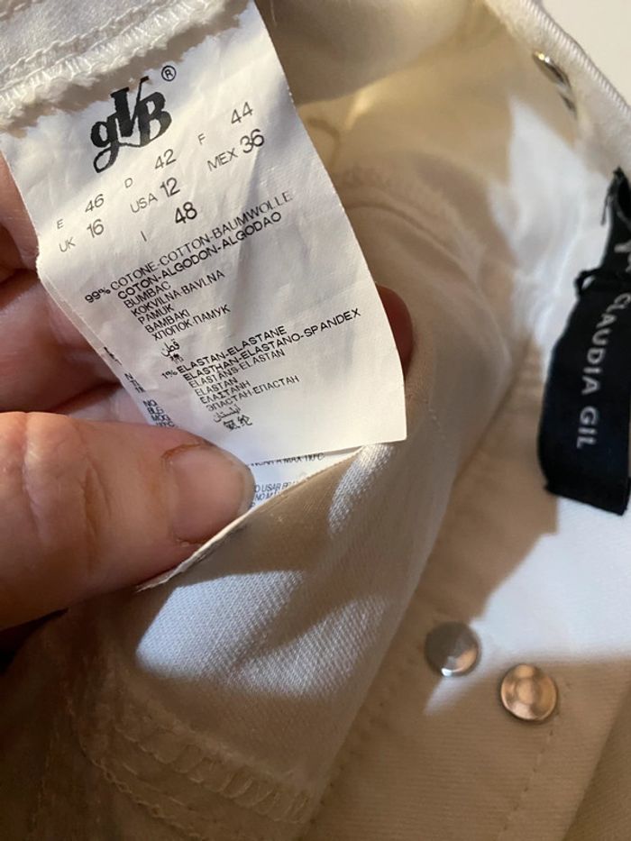 Pantalon blanc Claudia gril taille 44 - photo numéro 3