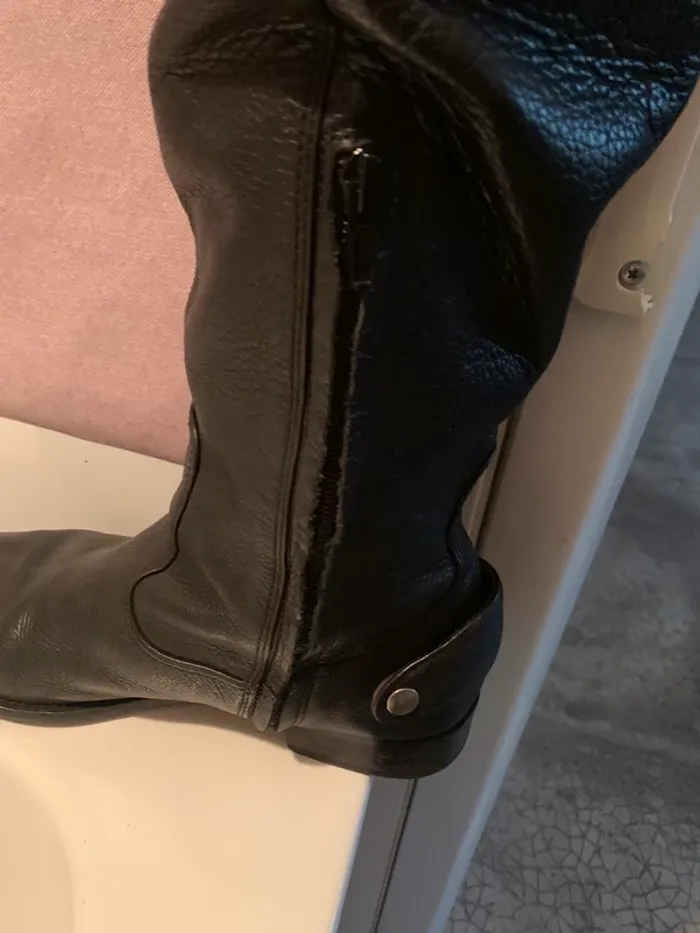Bottes Zara cuir - photo numéro 2