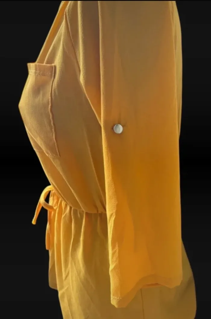 Blouse légère jaune taille 38 - photo numéro 4