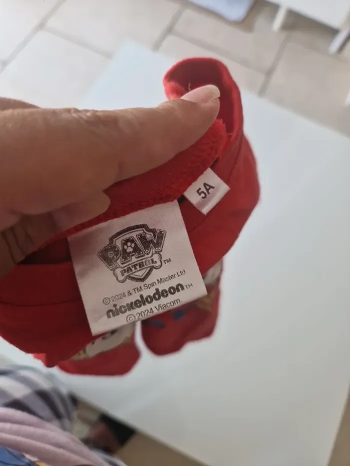 Pyjama short paw patrol pat patrouille 5 ans - photo numéro 3