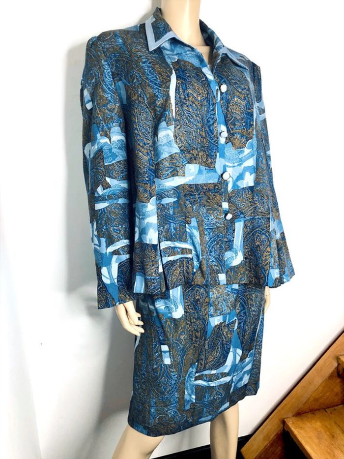 Ensemble veste blazer et jupe vintage taille 52 - photo numéro 2