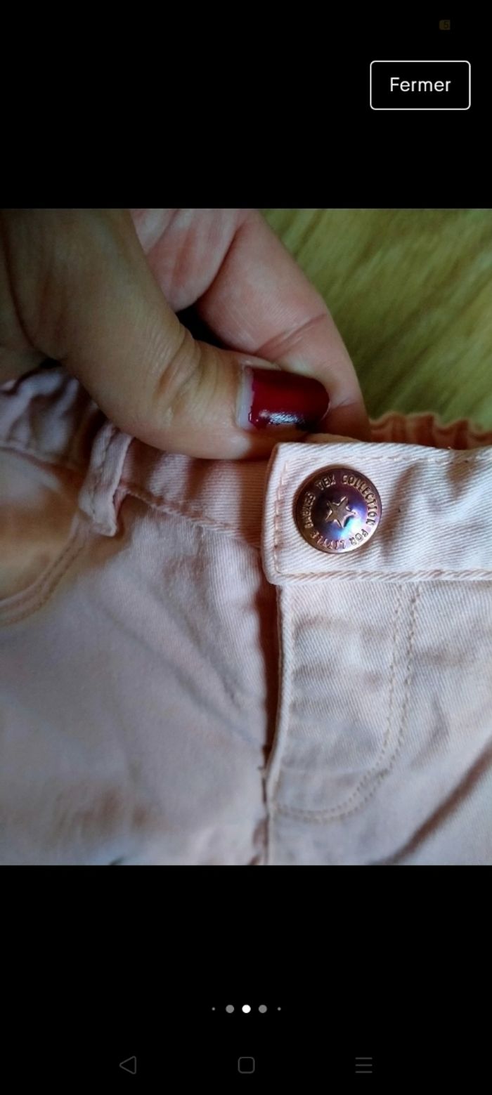 pantalon rose saumon. Tex.
taille 18 mois - photo numéro 5