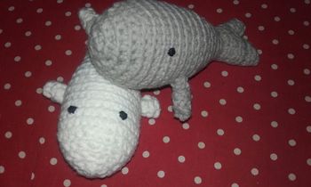 Jolies baleines crochet fait main