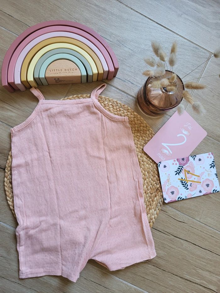 🌸Combishort rose corail 83- 89 cms 25 mois fille - photo numéro 2
