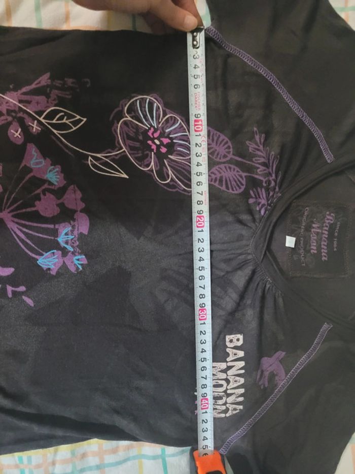 T-shirt manches longues, banane moon, marron - photo numéro 5