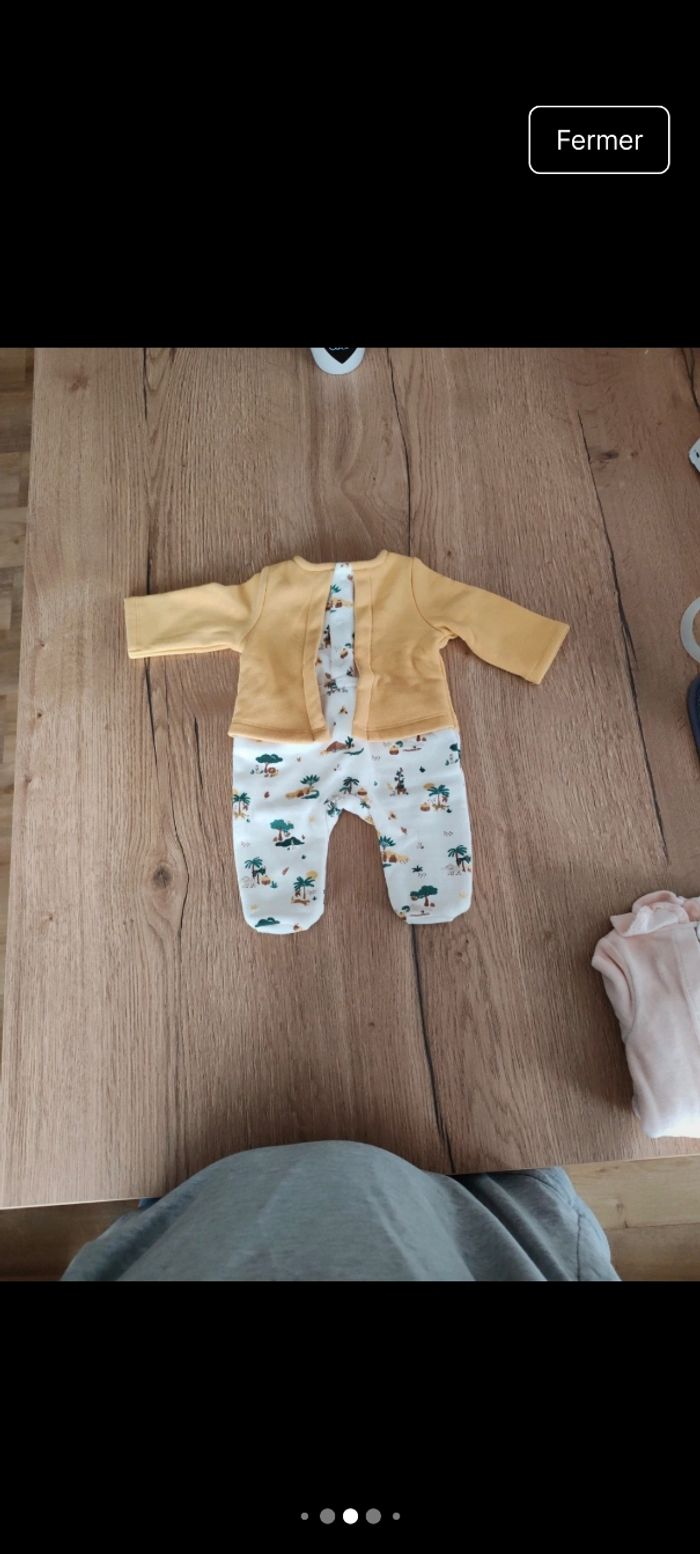 Lot de 3 pyjamas fille 1 mois  TAO - photo numéro 5