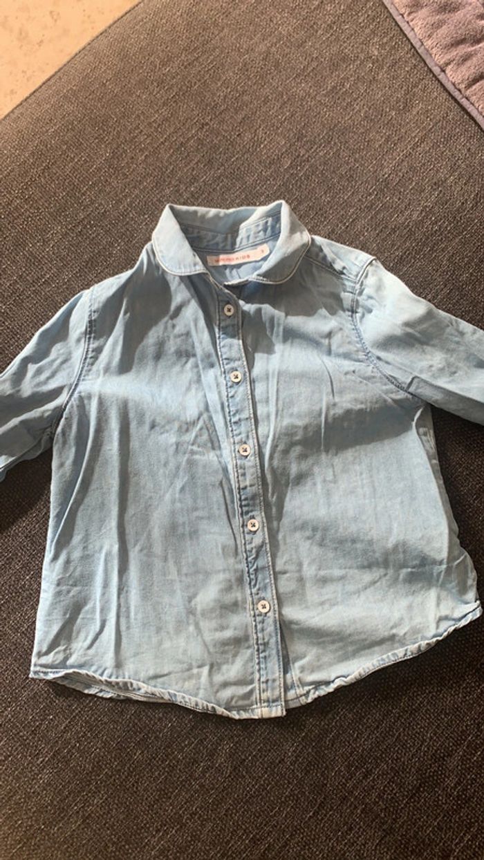 Chemise Denim, Monoprix, 3 ans en très bon état