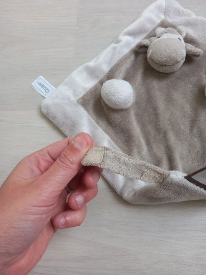Doudou hippopotame Quax avec attache tétine - photo numéro 2