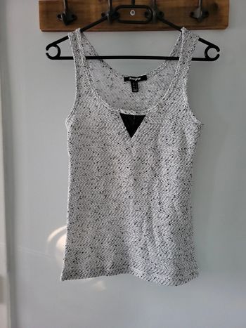 Jennyfer débardeur gris moucheté noir Taille S 36
