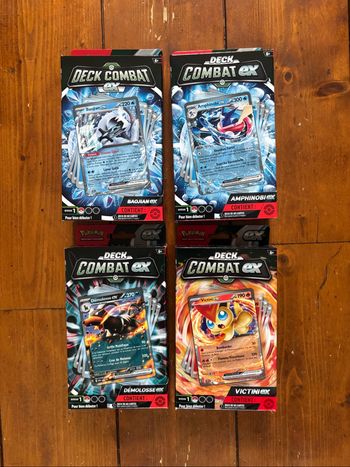 Lot de 4 deck de combat ex
