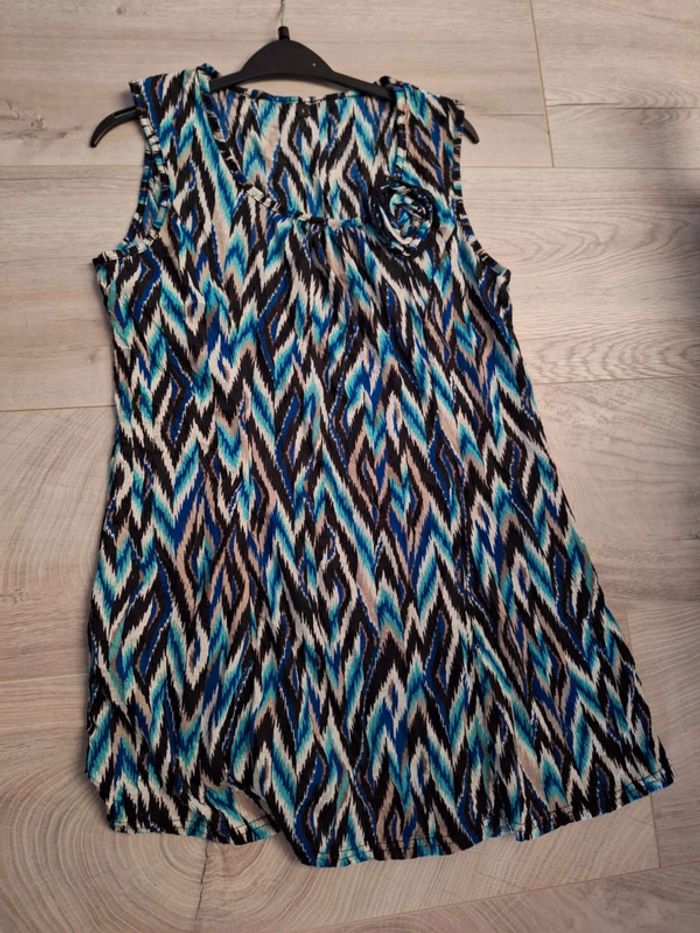 Tunique bleue noire T 3 - photo numéro 3